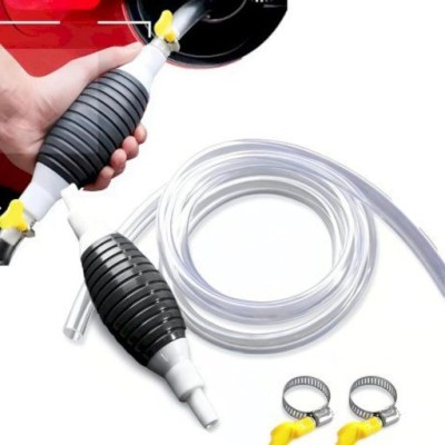 Portable Oil & Fuel Transfer Pump with 6feet Rubber pipe